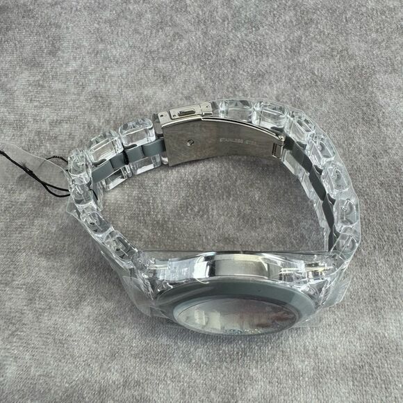 Marc By Marc Jacobs Clear Watch with Red and Blue Accents - Picture 4 of 8